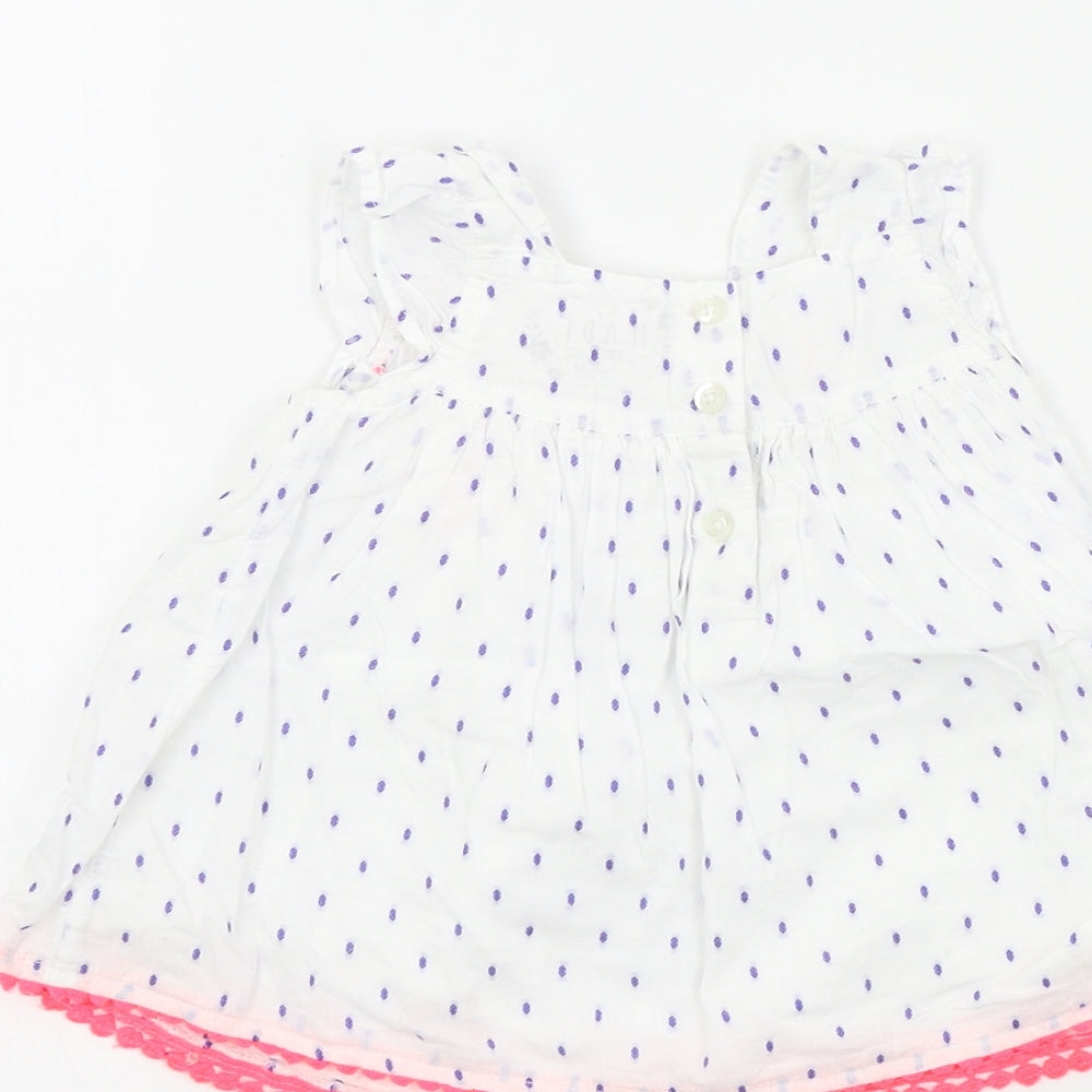 Primark Girls White Colourblock Fit & Flare Size 0-3 Months