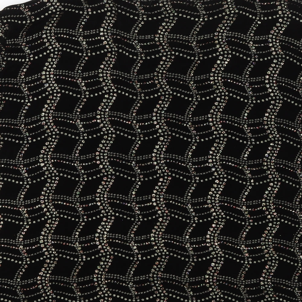 Eye Casuals Womens Black Basic T-Shirt Size 2XL