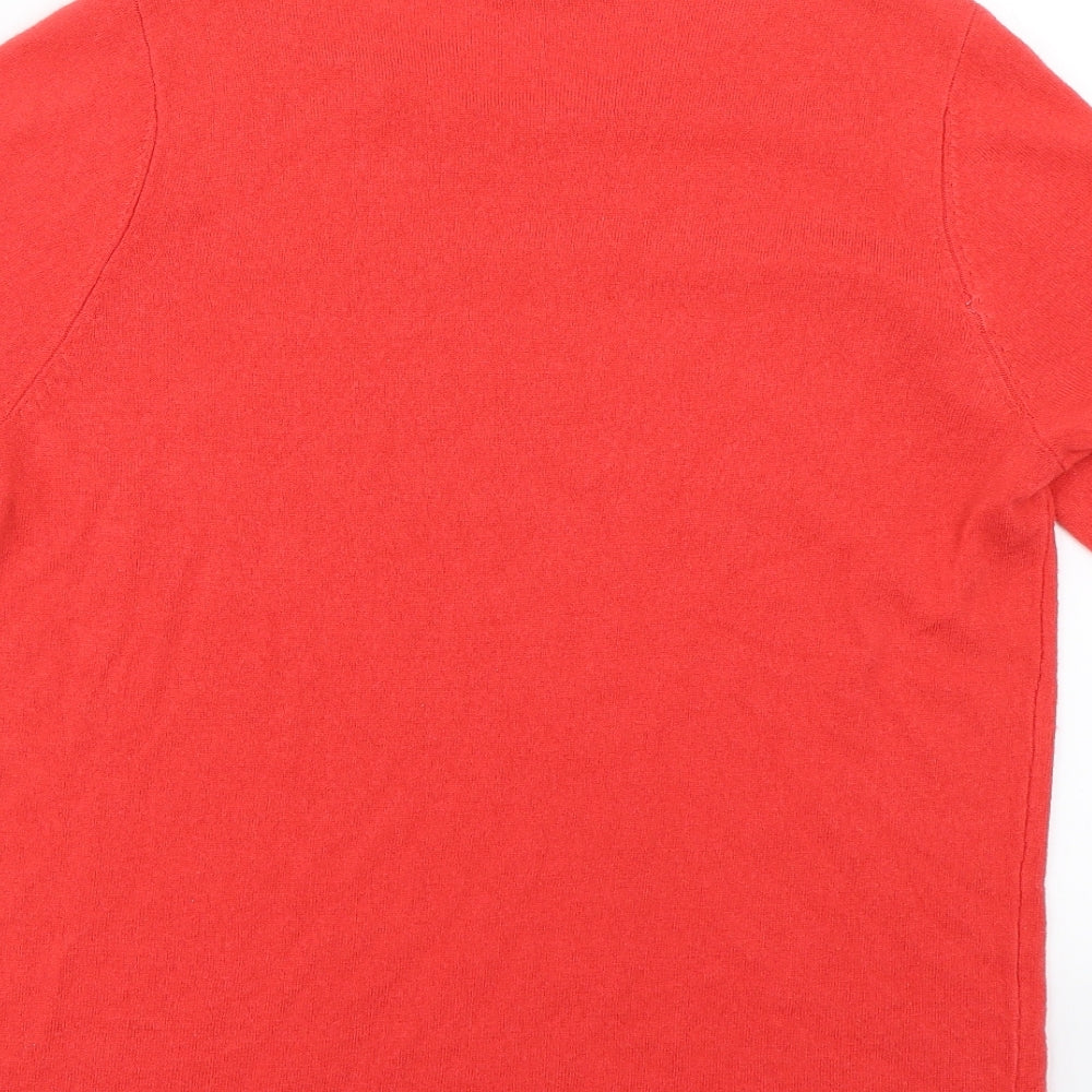 Love knitwear Womens Red Basic T-Shirt Size 10