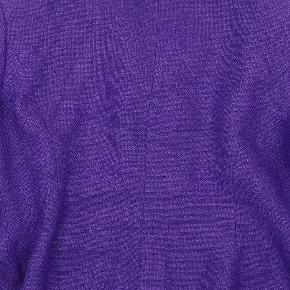 Precis Womens Purple Jacket Coat Size 12