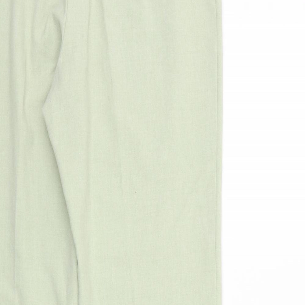 Marks & Spencer Womens Green Trousers Size 12 L24 in