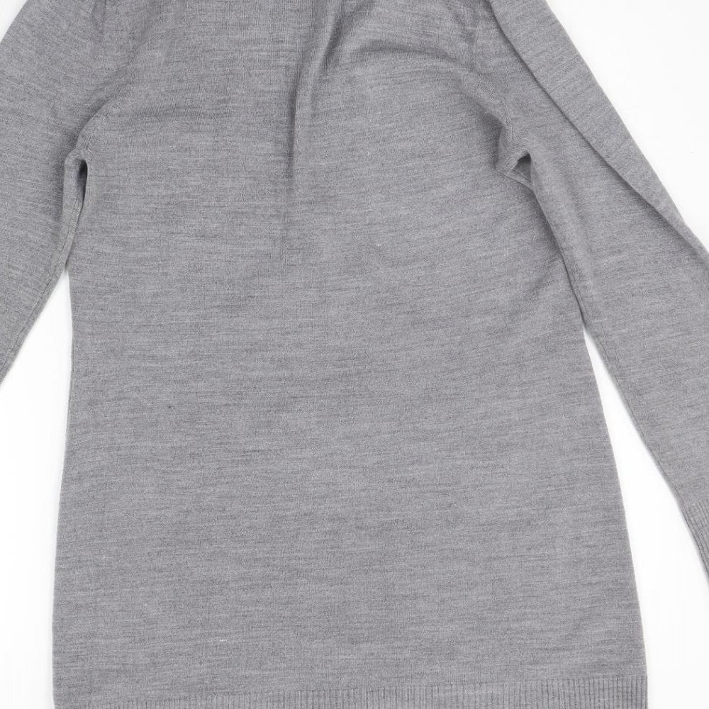 Next Womens Grey Cardigan Jumper Size 12 - washable mark