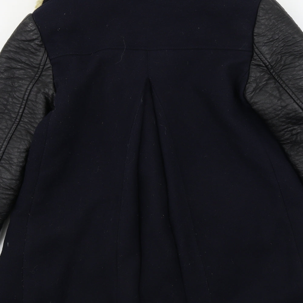 H&M Womens Blue Gilet Coat Size 4