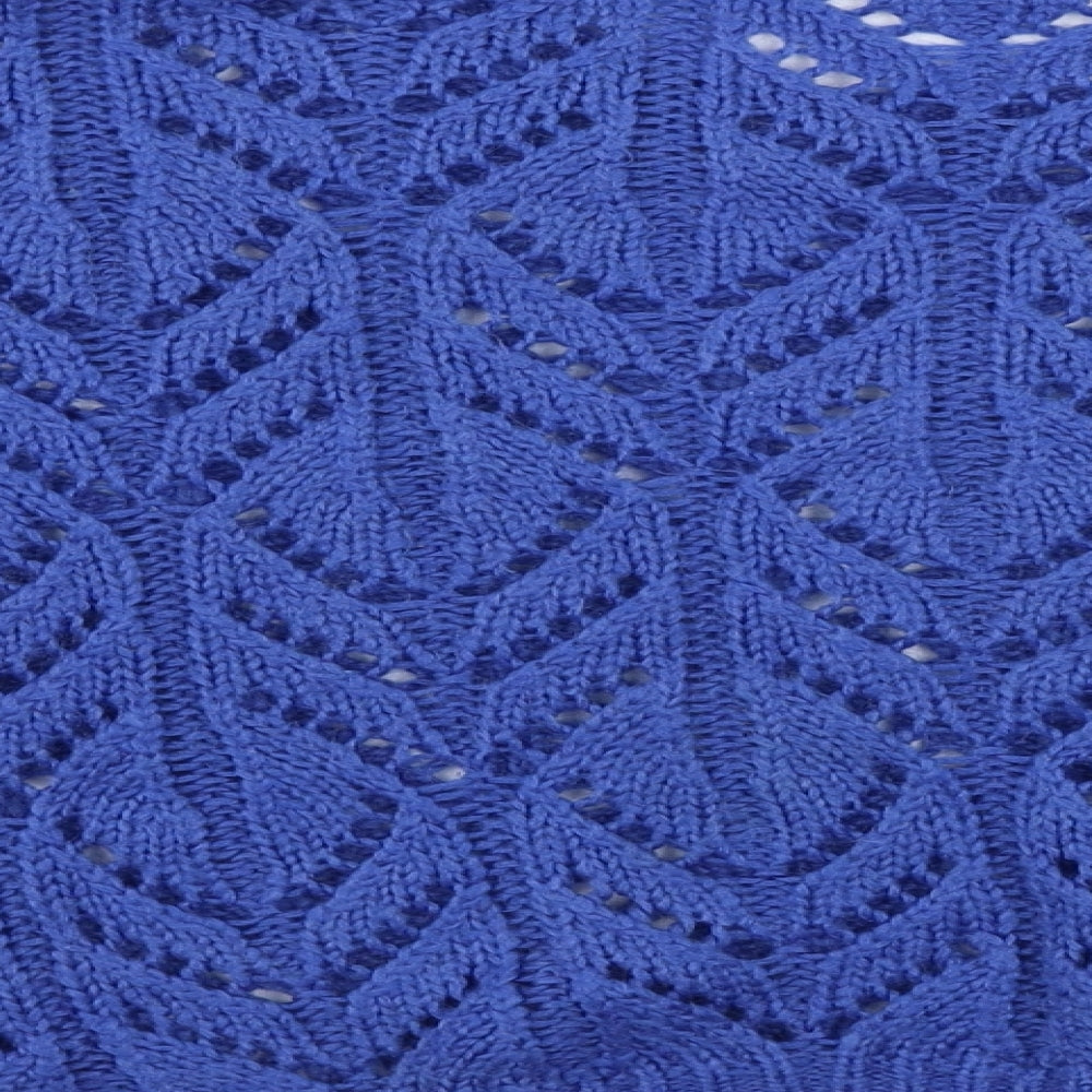 Monki Womens Blue Pullover Jumper Size XS