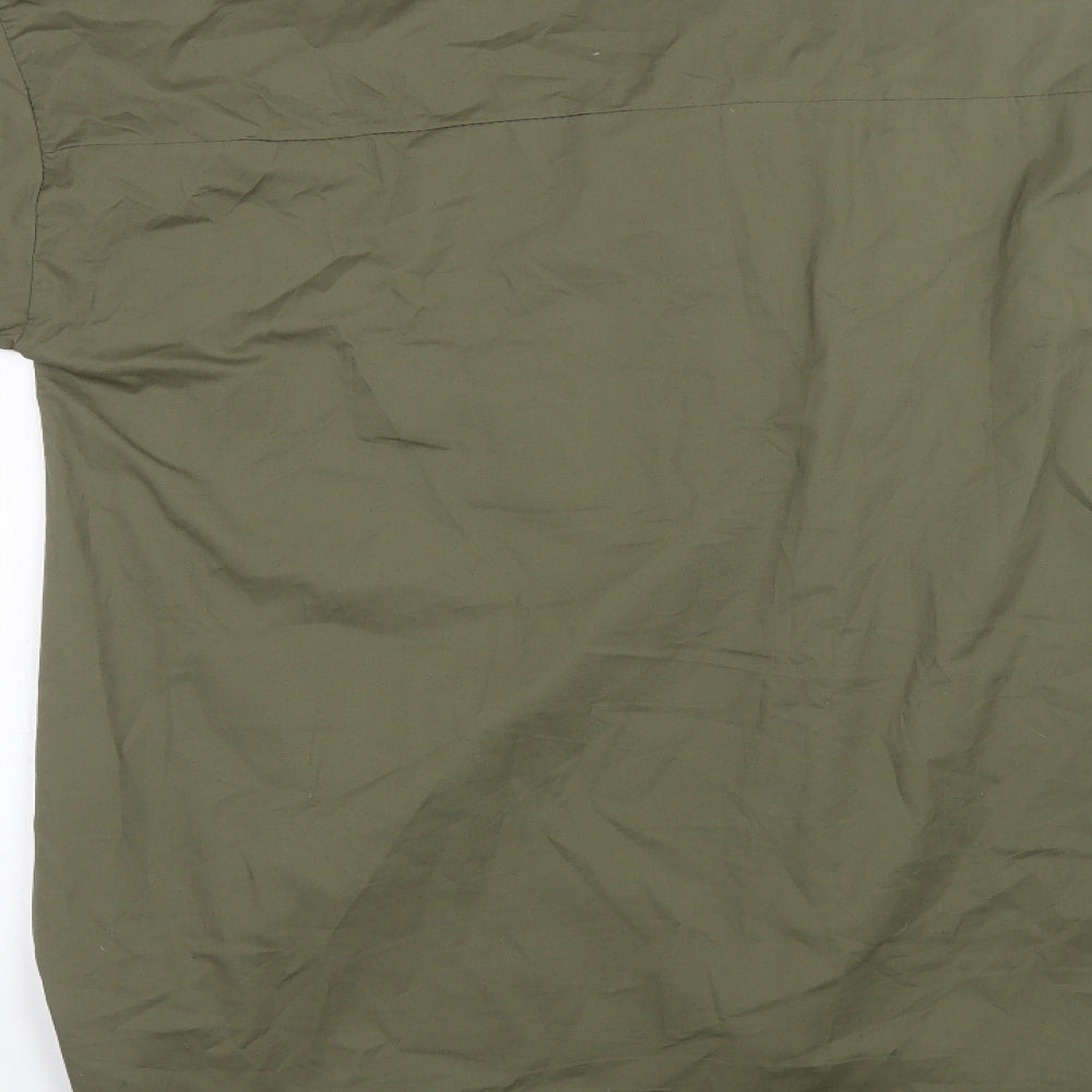 stylewise Mens Green Button-Up Size M