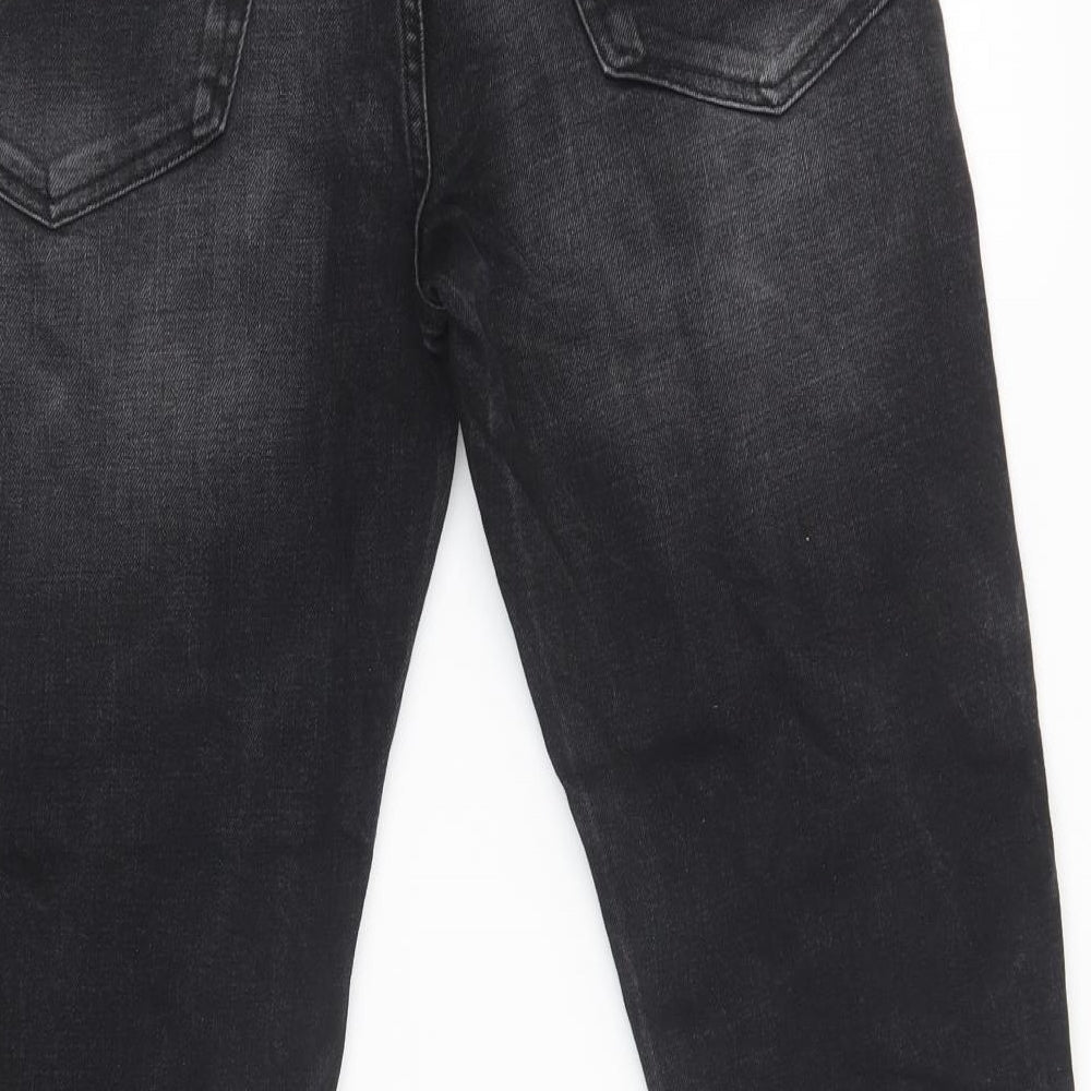 Marks & Spencer Womens Black Straight Jeans Size 32 L31 in