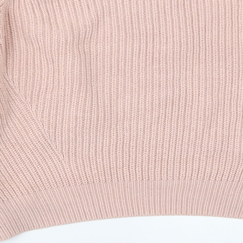 New Look Womens Pink Pullover Jumper Size S