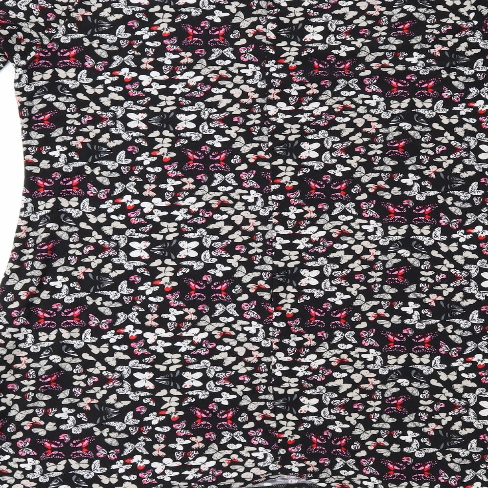 Pebble Beach Womens Multicoloured Animal Print Fit & Flare Size 14