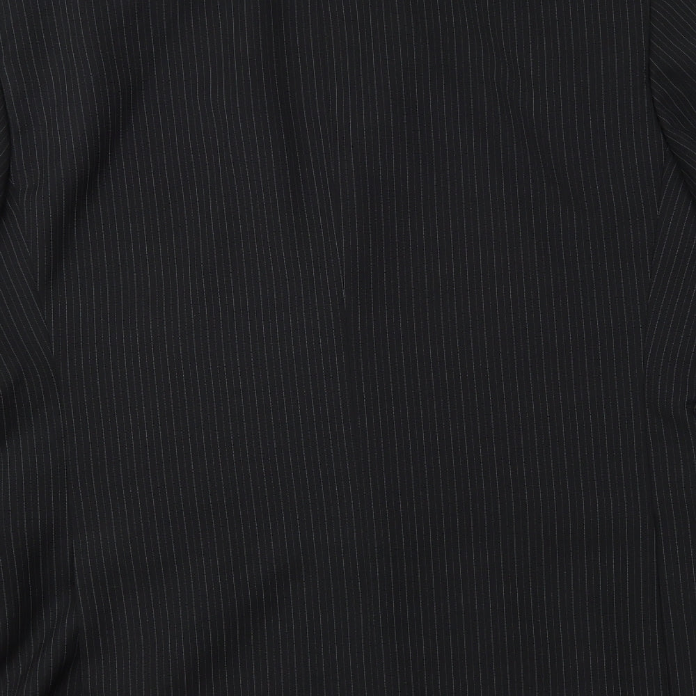 Taylor & Wright Mens Black Striped Jacket Suit Jacket