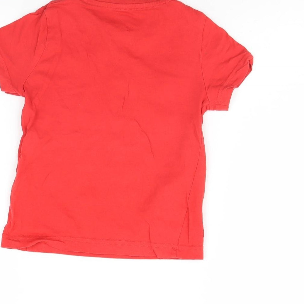 F&F Boys Red Basic T-Shirt Size 3 Years - Kid Definition