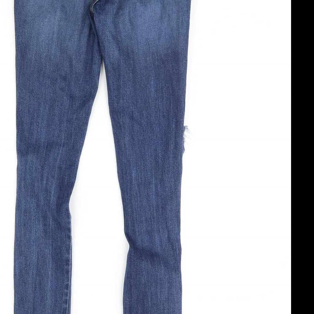 Fashion Nova Womens Blue Denim Skinny Jeans Size 28 in L29 in