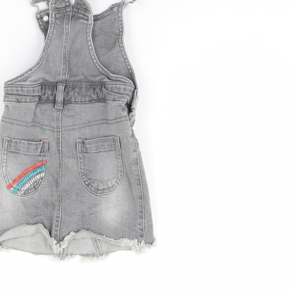 M&Co Girls Grey Denim Mini Size 2 Years - Rainbow