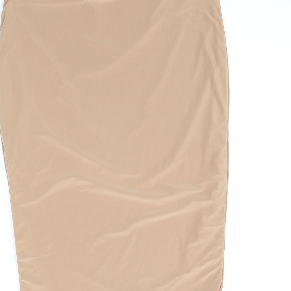 Rare London Womens Beige Mini Skirt Size 26 in