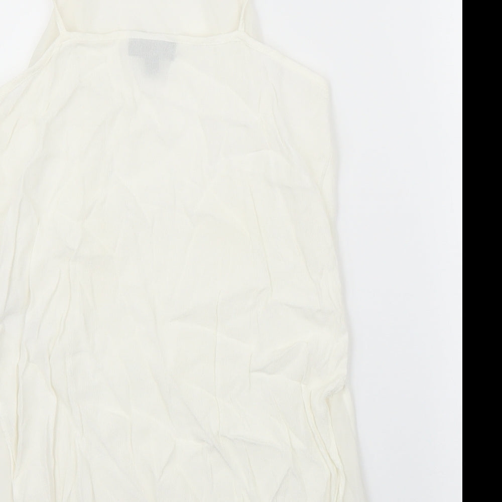 Topshop Womens White Camisole Blouse Size 6