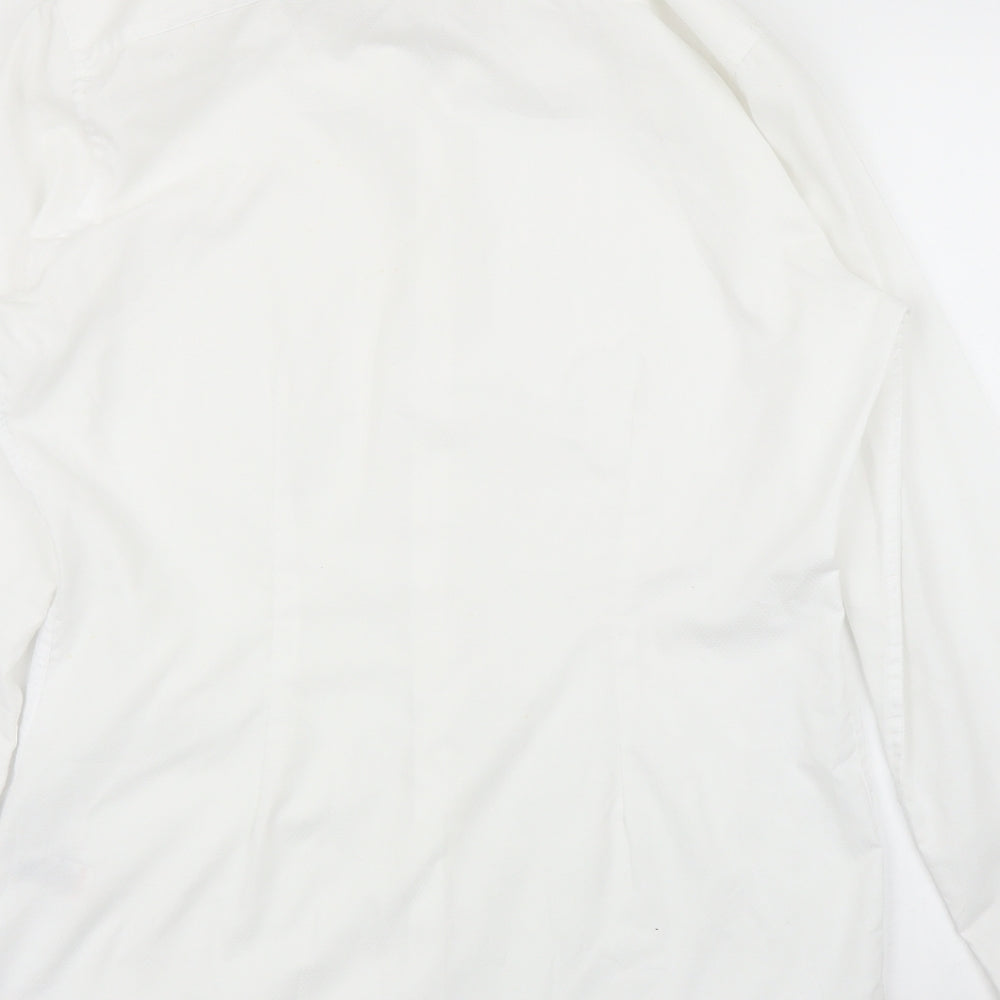 NEXT Mens White Button-Up Size 15.5