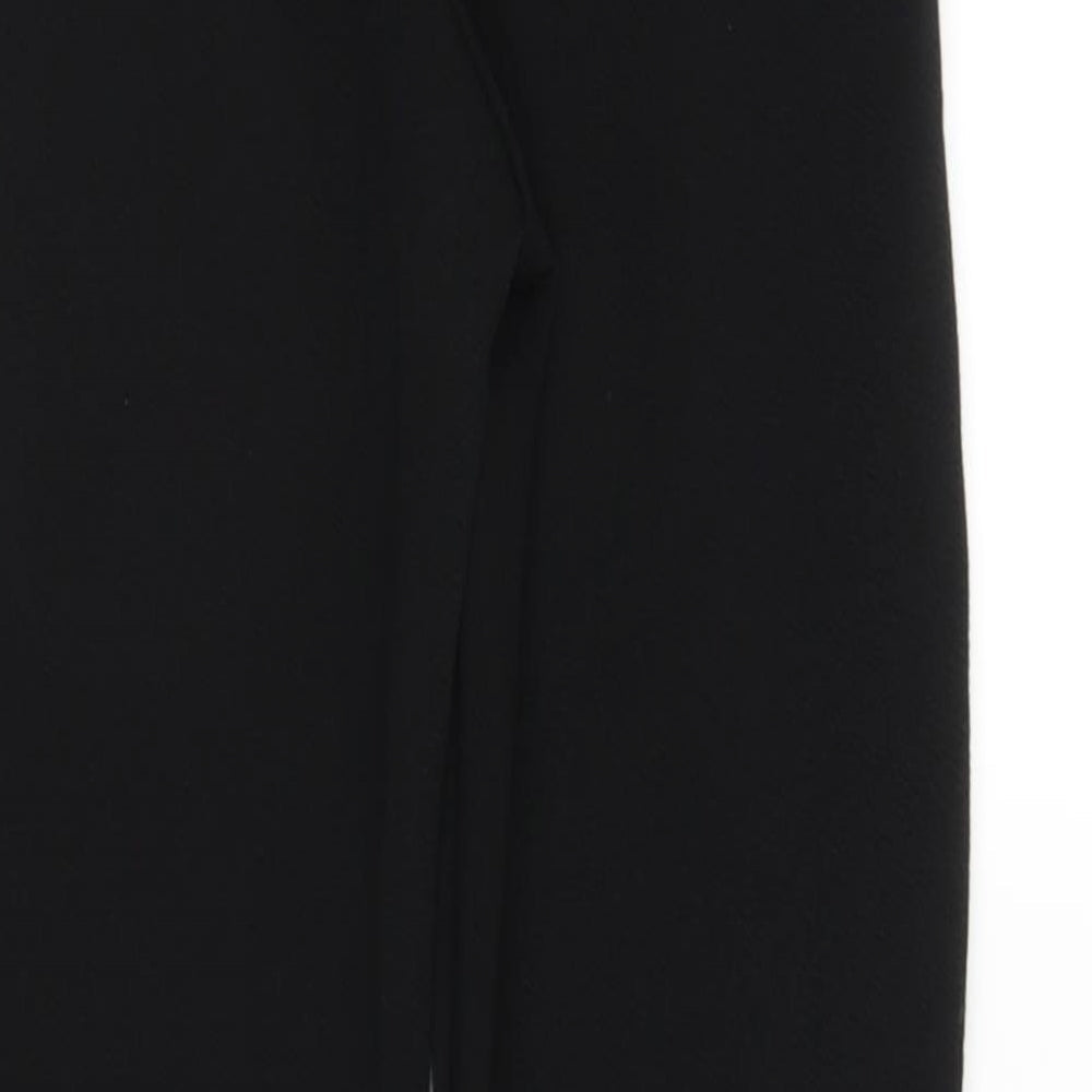 Boohoo Womens Black Carrot Trousers Size 6 L24 in