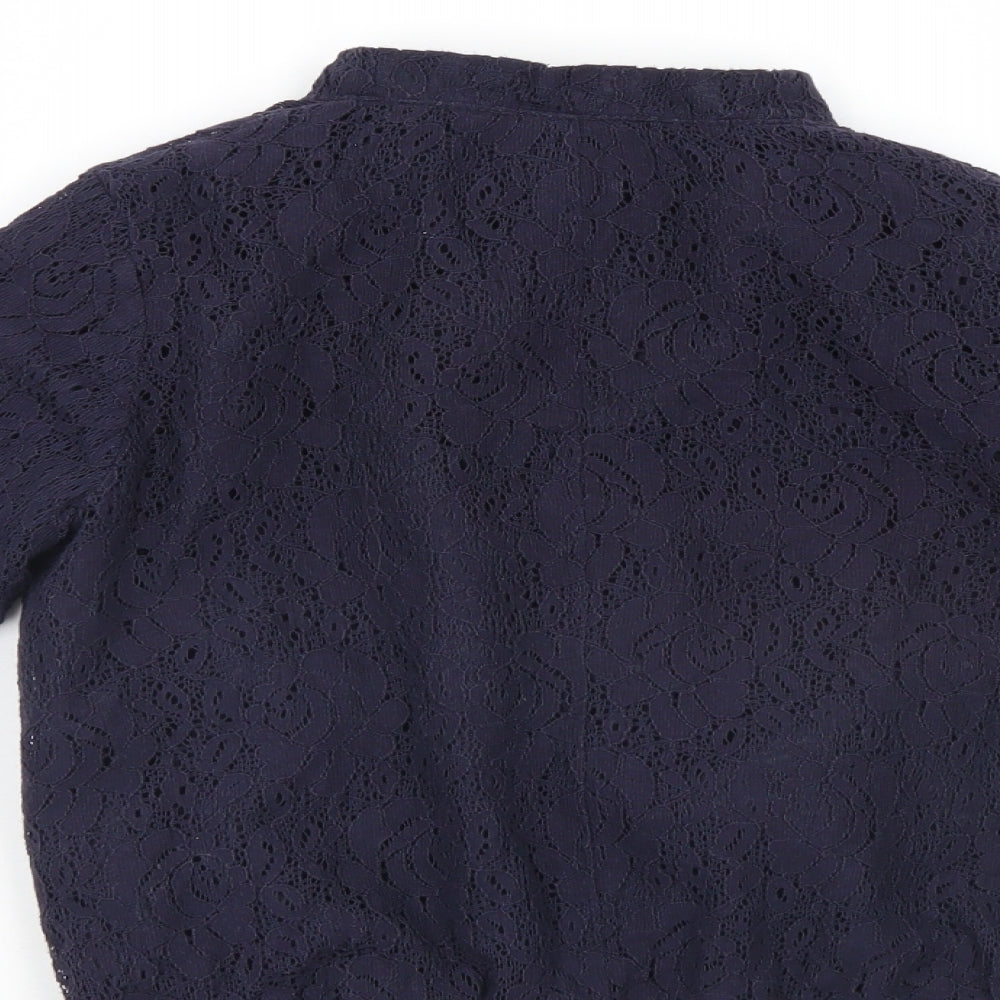 George Girls Blue Floral Jacket Size 9-10 Years