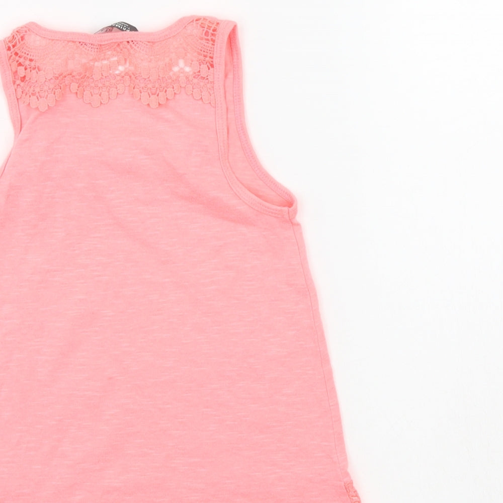 Primark Girls Pink Basic Tank Size 7-8 Years