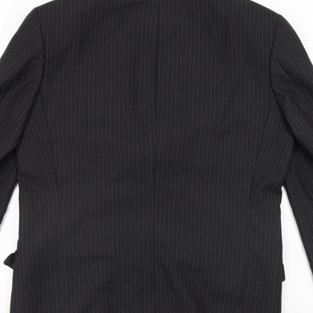 Next Mens Black Striped Jacket Suit Jacket
