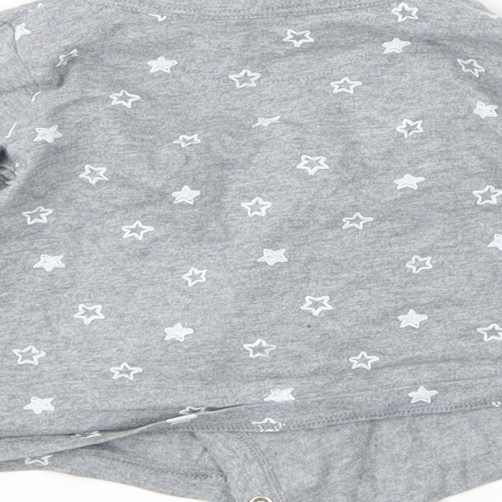 Marks & Spencer Baby Grey Spotted Basic T-Shirt Size 3-6 Months