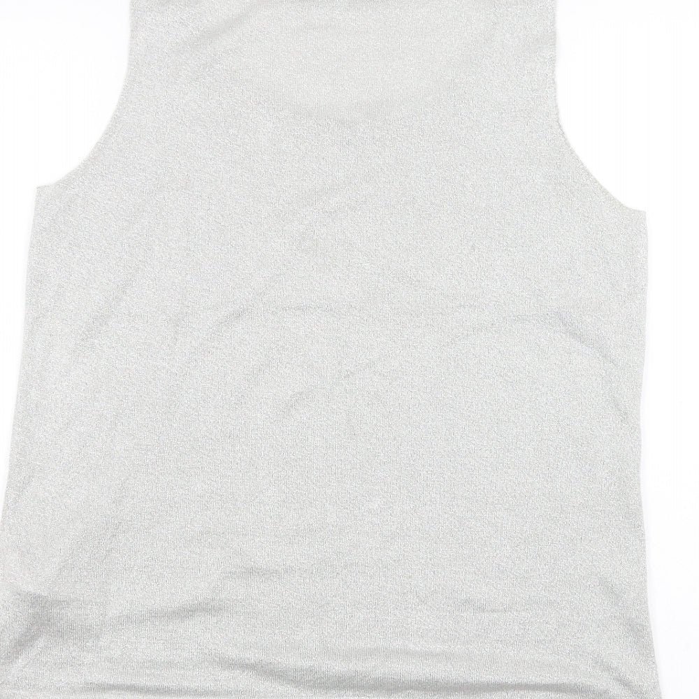 Marks & Spencer Womens Grey Basic T-Shirt Size 12