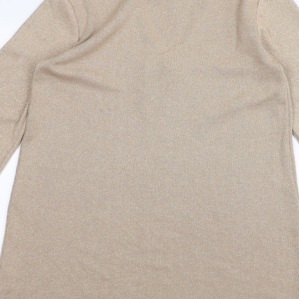 FLAM Mode Womens Brown Pullover Jumper Size M