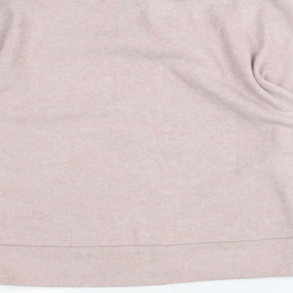 New Look Womens Pink Pullover Jumper Size S