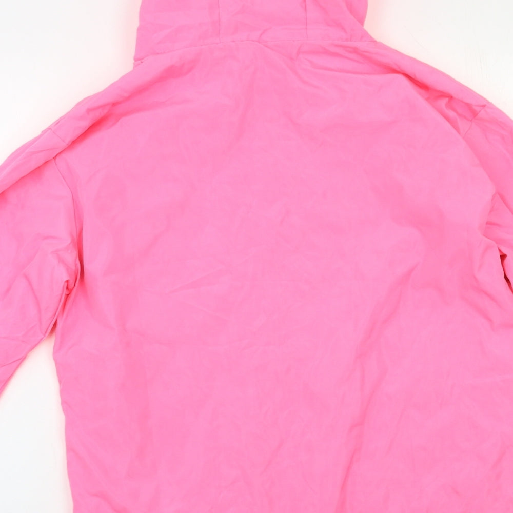 Preworn Womens Pink Rain Coat Blazer Size M