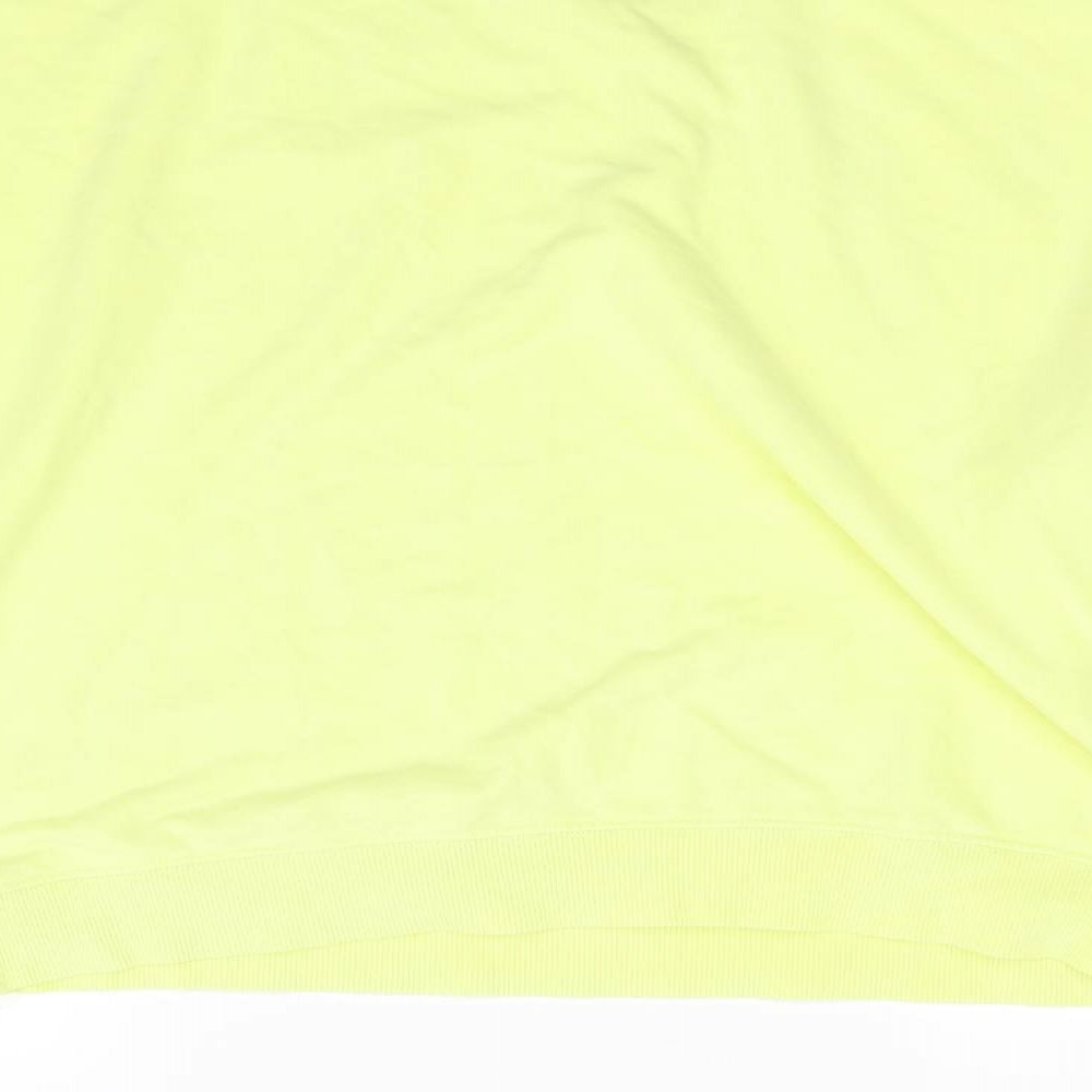 New Look Womens Yellow Pullover Sweatshirt Size M