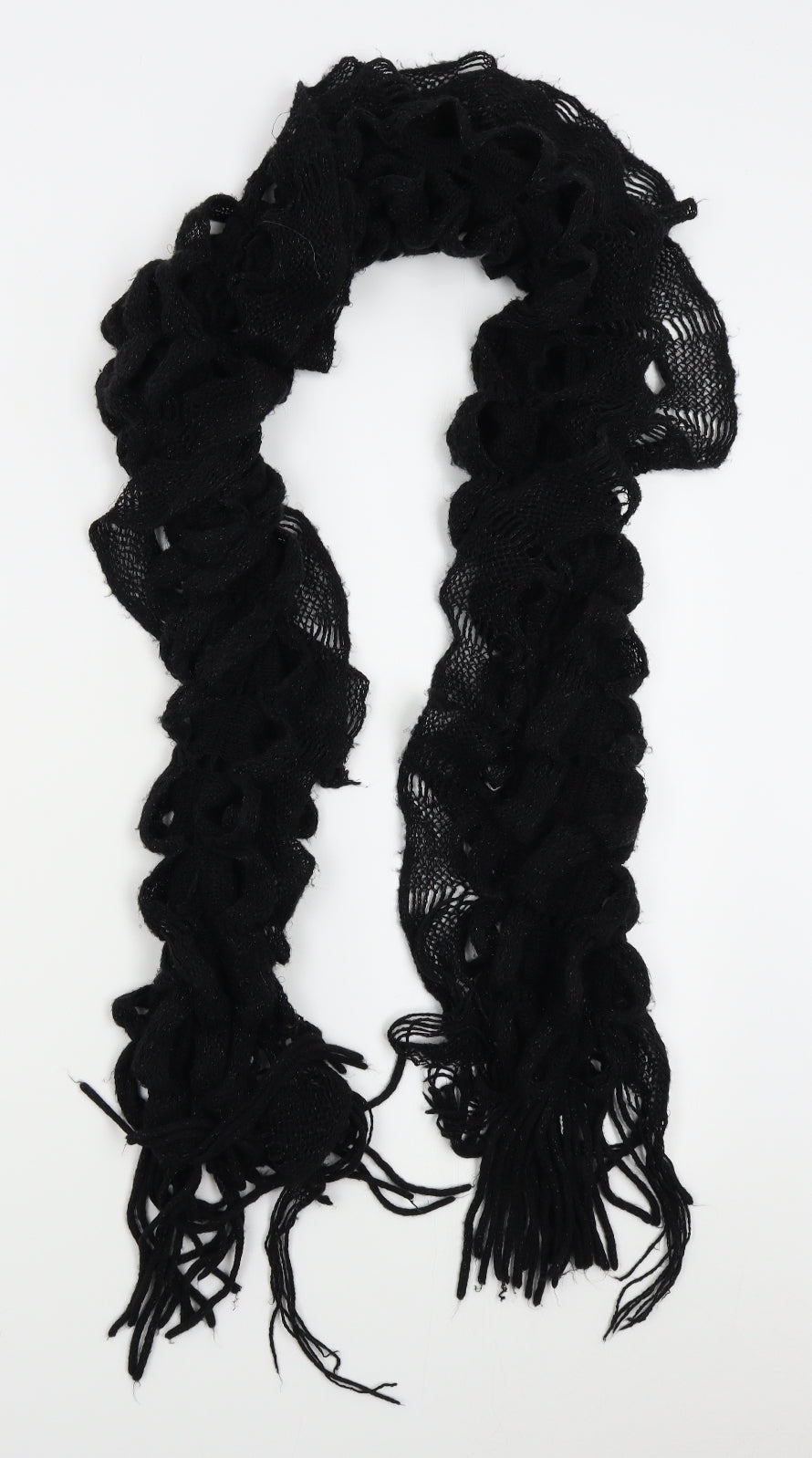 Preworn Womens Black Scarf