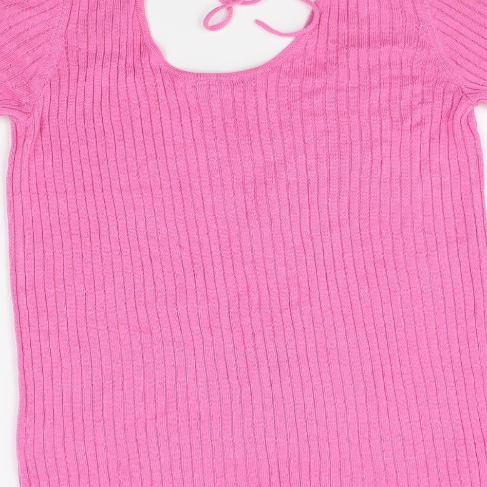 Next Womens Pink Pullover Jumper Size 12