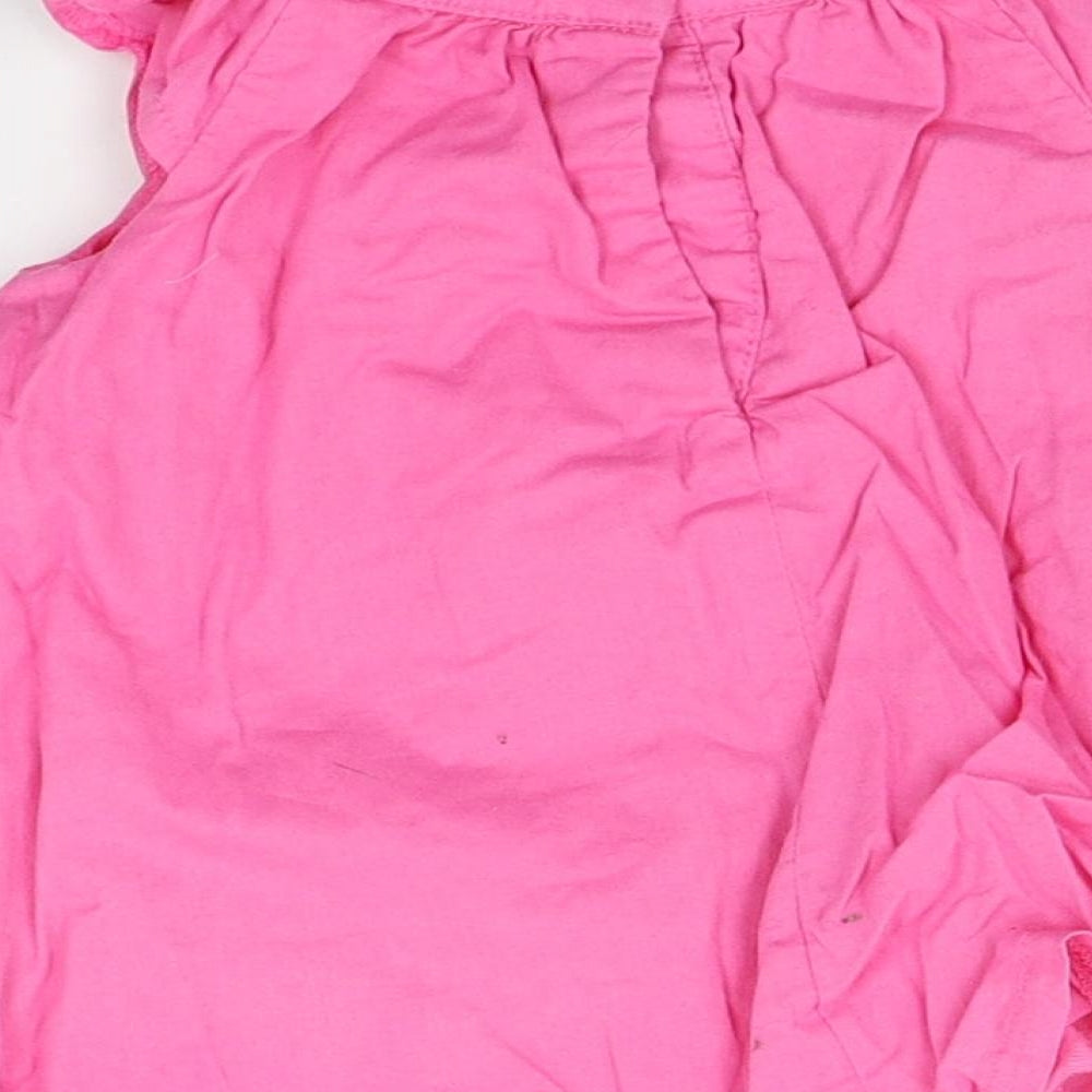 st bernard Girls Pink A-Line Size 6-9 Months - Butterflies