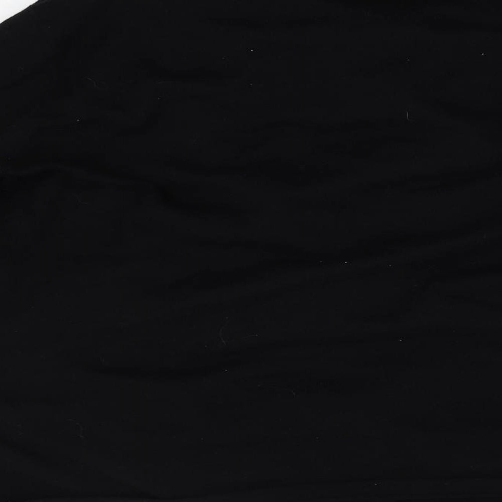 Bonmarché Womens Black Wrap Jumper Size S