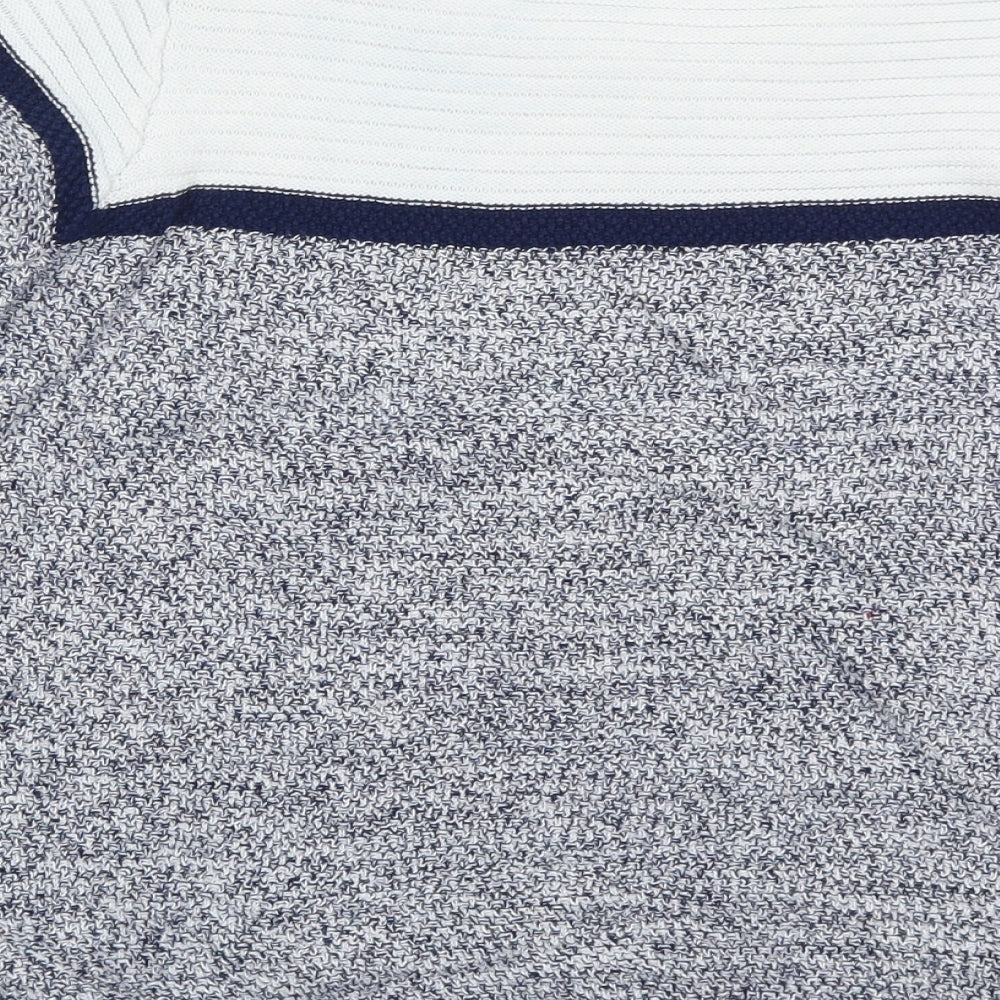 French Dressing Jeans Womens Blue Striped Knit Pullover Jumper Size XS