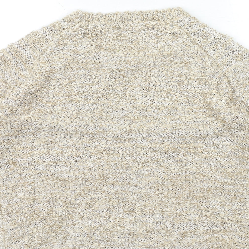 Bonmarché Mens Gold Knit Pullover Jumper Size S
