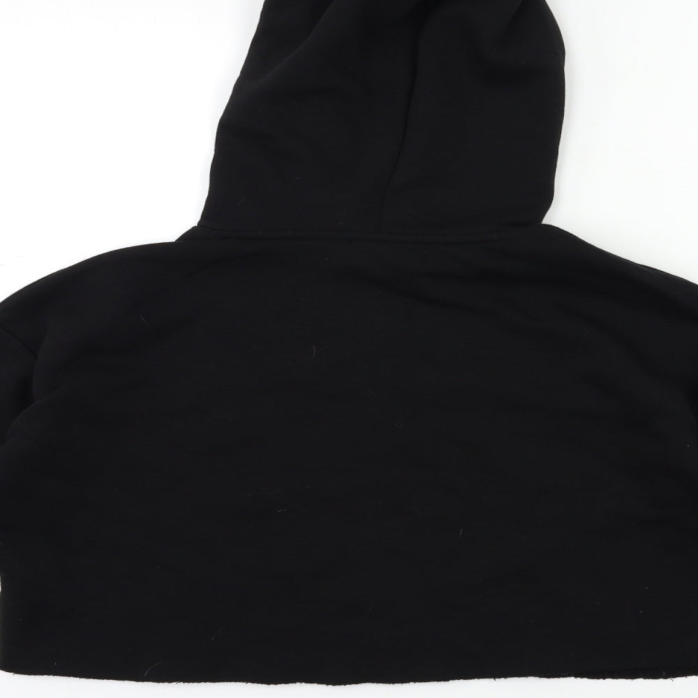 New Look Womens Black Pullover Hoodie Size 12
