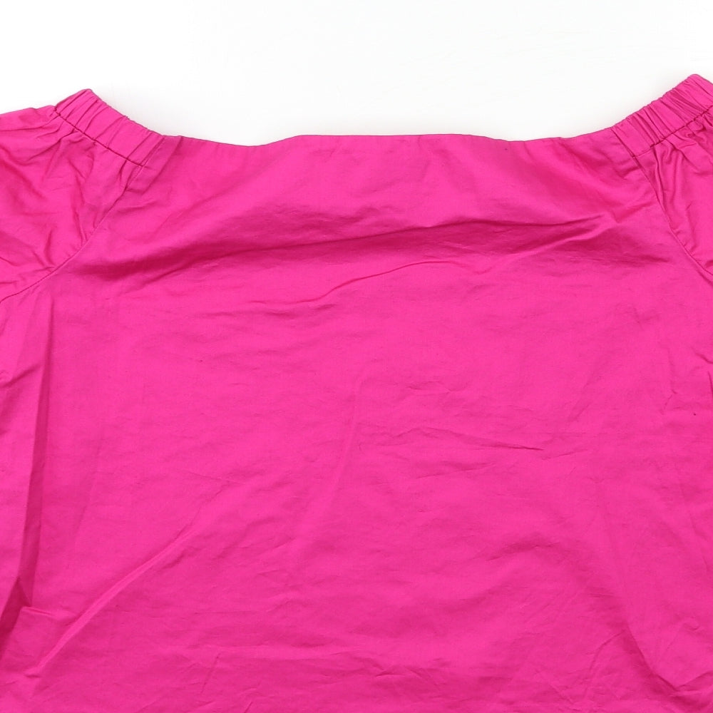New Look Womens Pink Basic Blouse Size 12