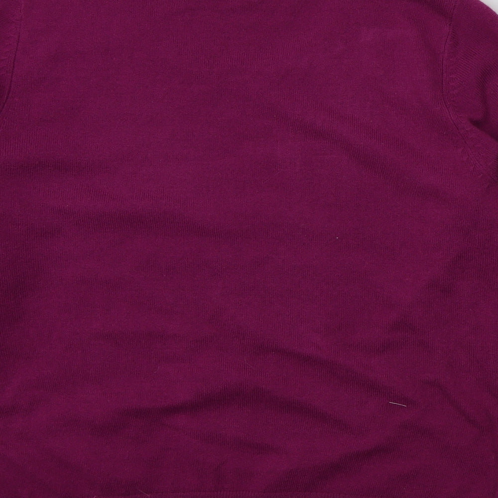 Marks & Spencer Womens Pink Pullover Jumper Size 14