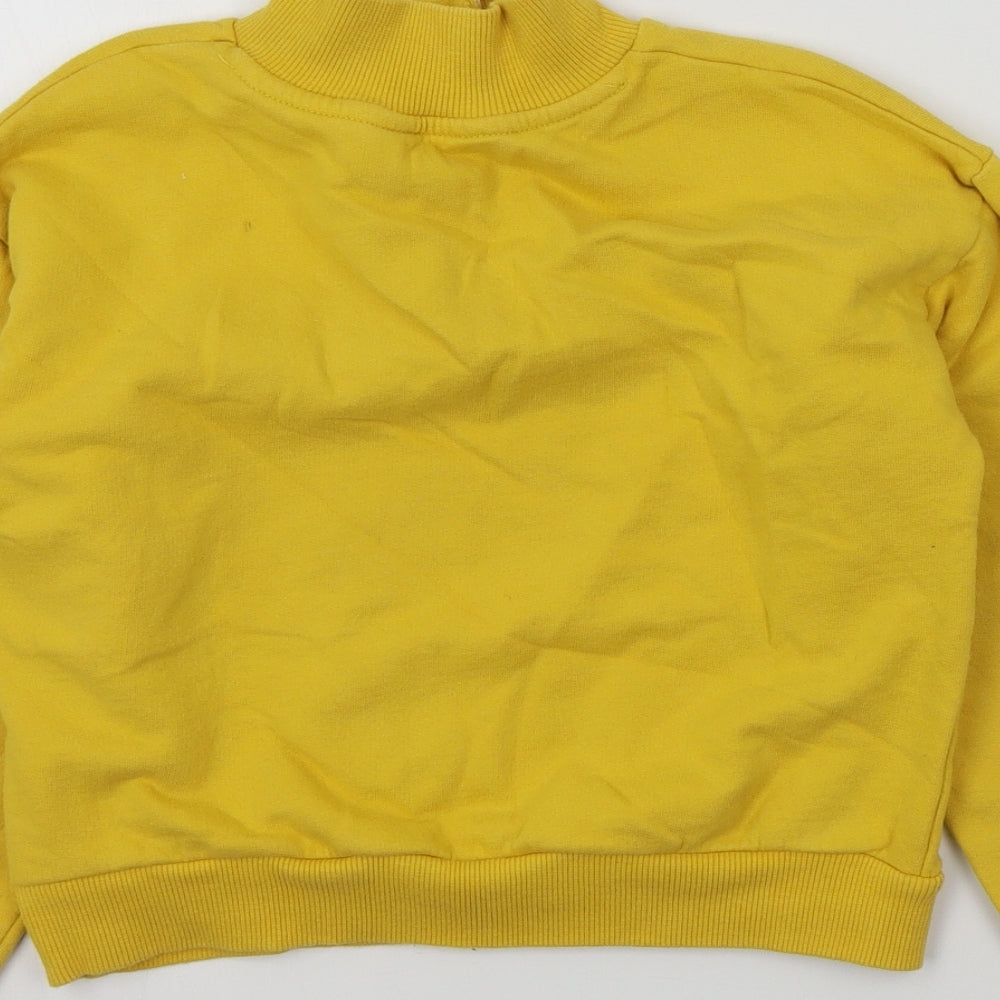 Primark Boys Yellow Colourblock Pullover Jumper Size 9-10 Years
