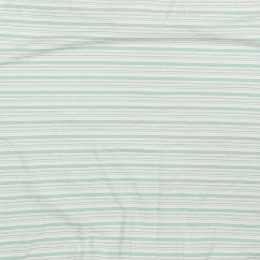 Bonmarché Womens White Striped Basic T-Shirt Size L