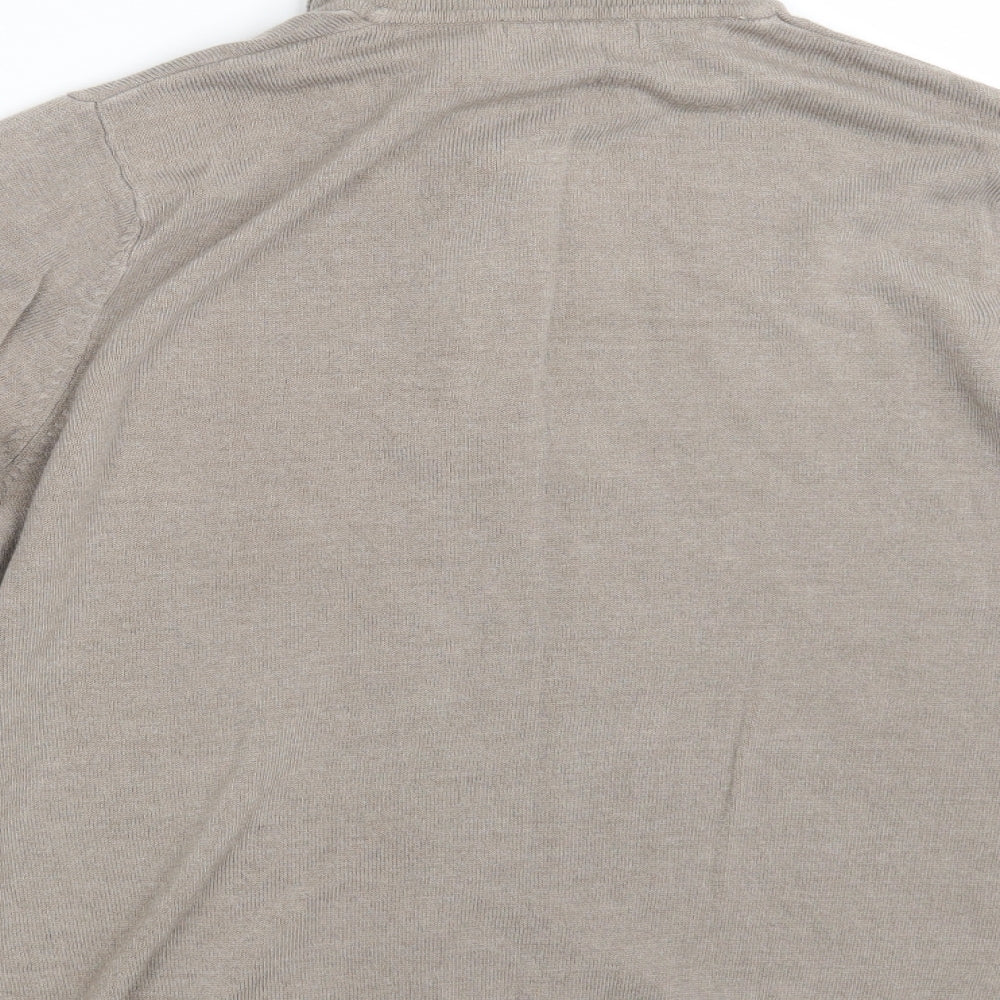 Julipa Womens Beige Basic Polo Size 16