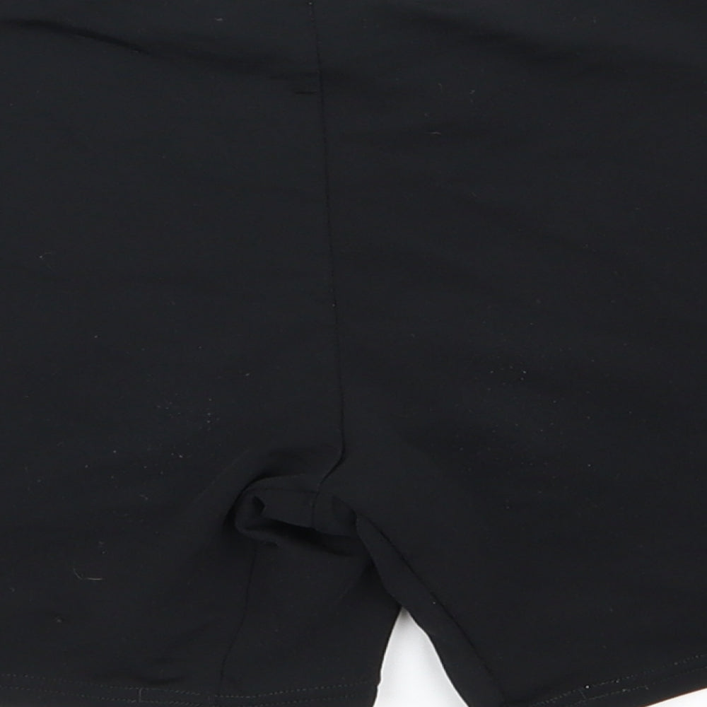 Speedo Womens Black Hot Pants Shorts Size 10 - stretch waistband