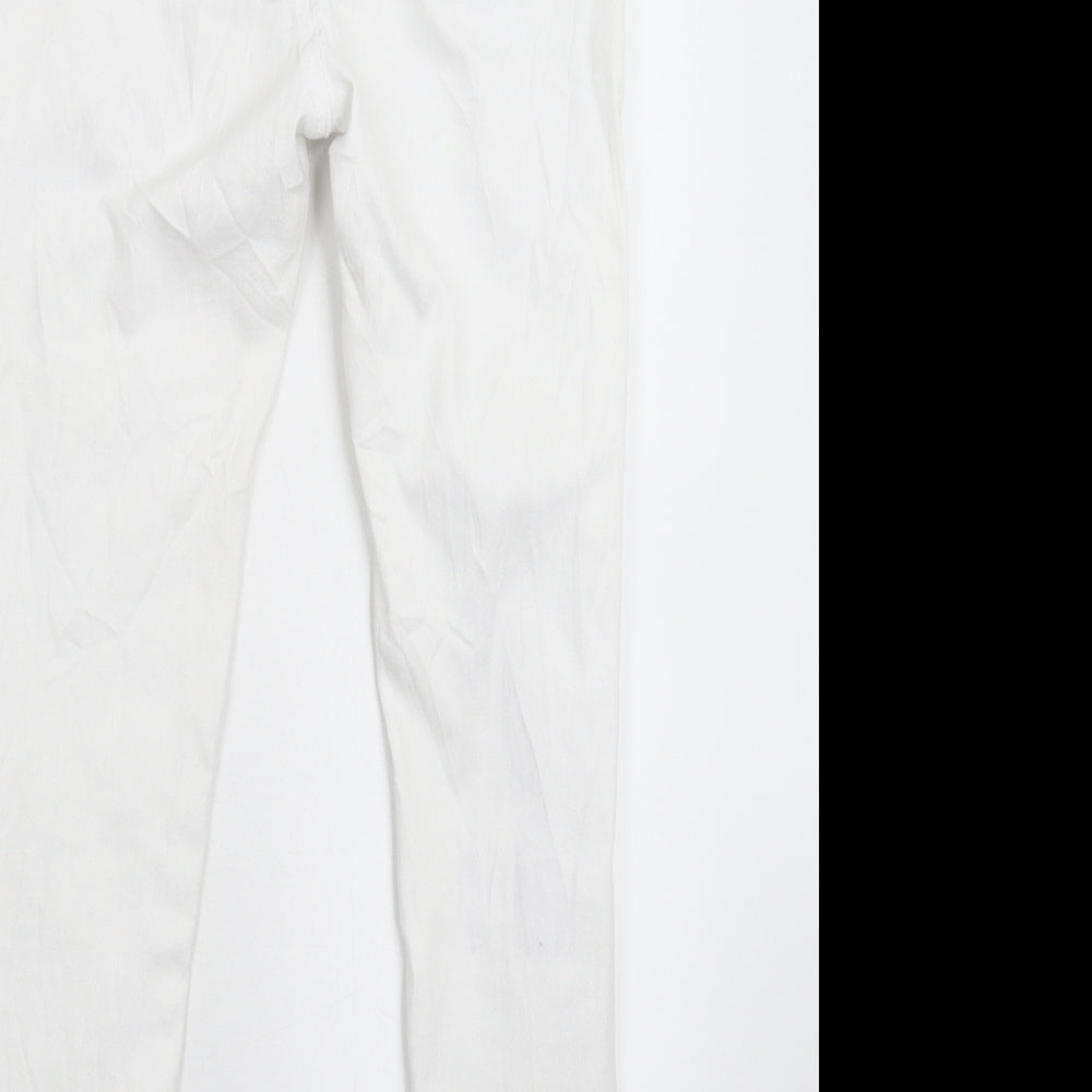Blue Rays Womens White Denim Skinny Jeans Size 28 in L27 in