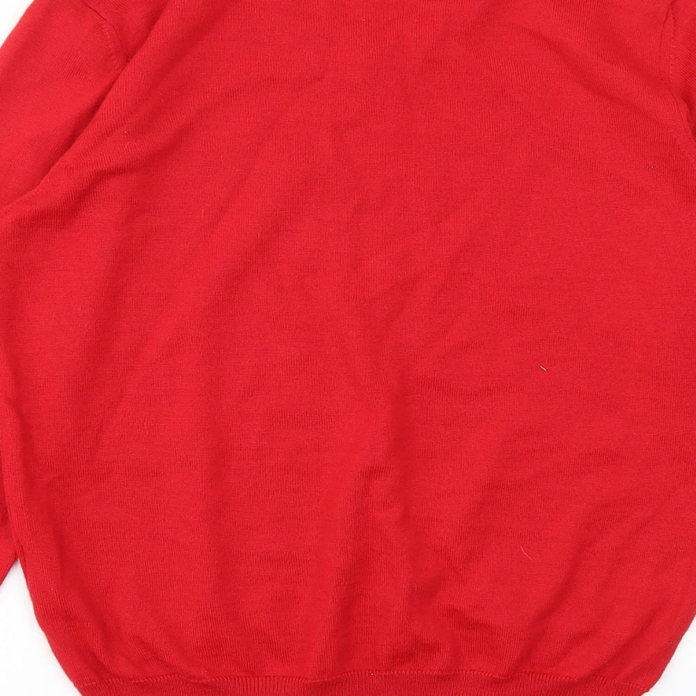 Topman Mens Red Pullover Sweatshirt Size M