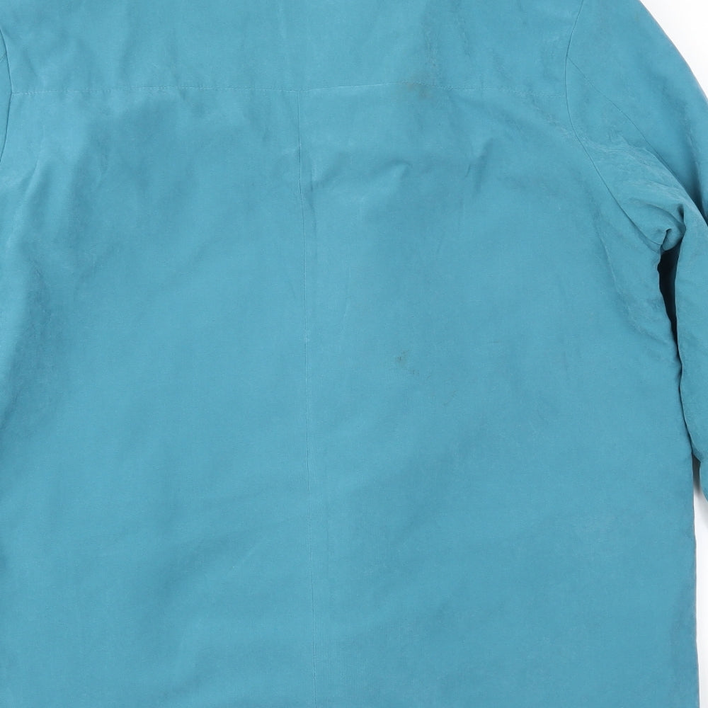 ELEGANCE Womens Blue Jacket Coat Size 14