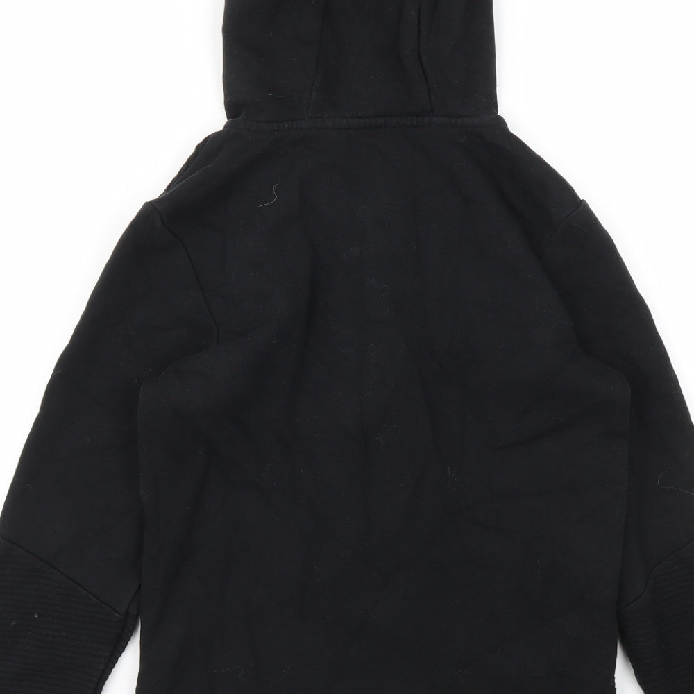 George Boys Black Full Zip Jumper Size 9-10 Years