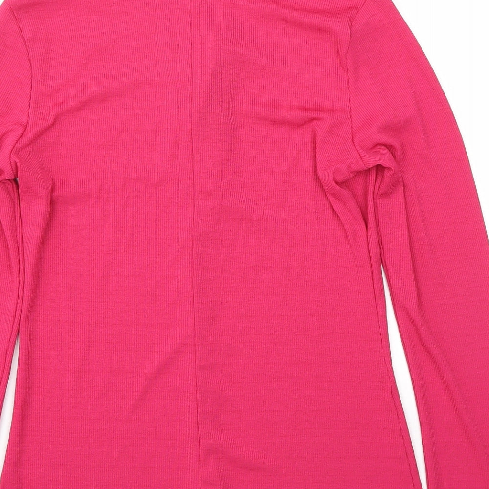 Mango Womens Pink Basic Blouse Size M