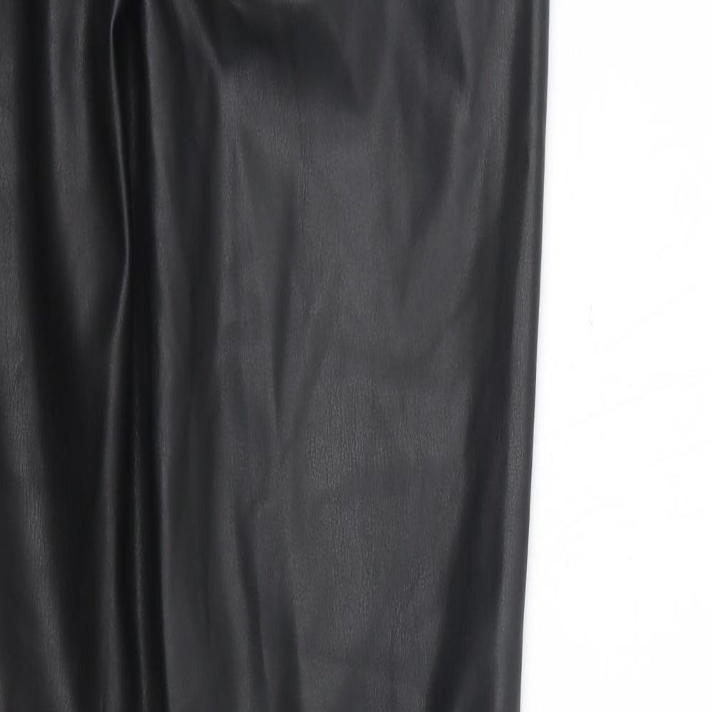 Reversed Womens Black Jegging Trousers Size 8 L31 in