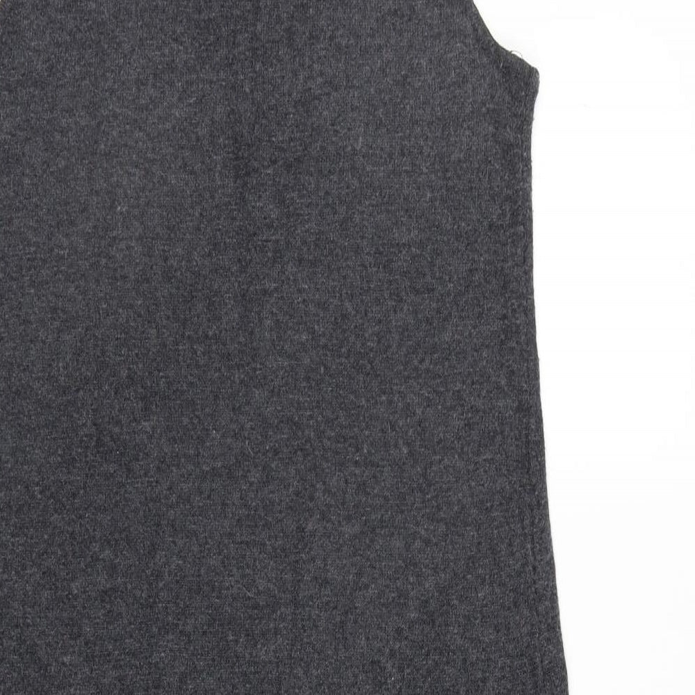 New Look Womens Grey Jumper Dress Size 10