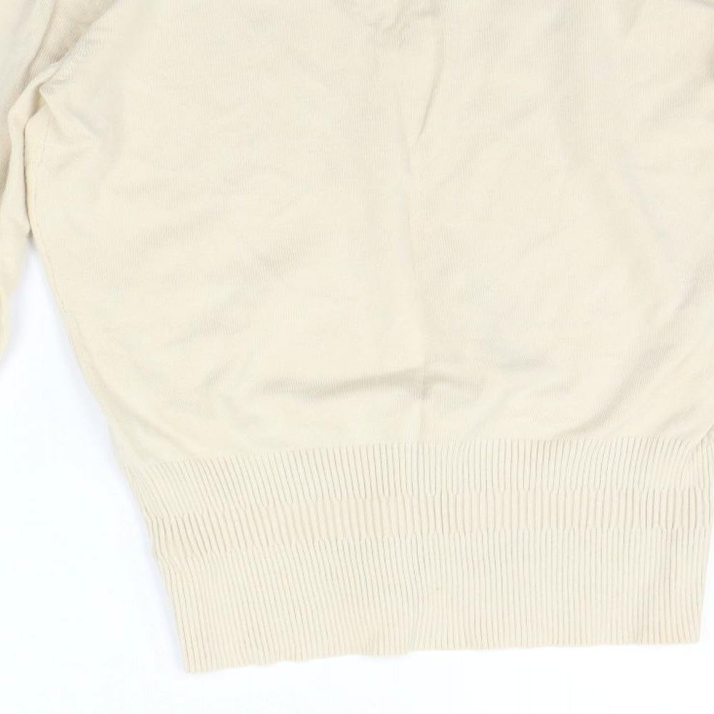 OXGOW Womens Beige Pullover Jumper Size M